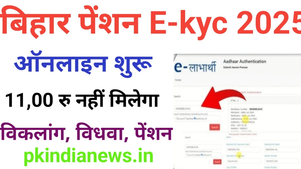 Bihar pension ekyc online